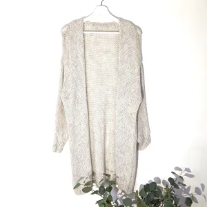 Acrylic mix mid length open cardi
