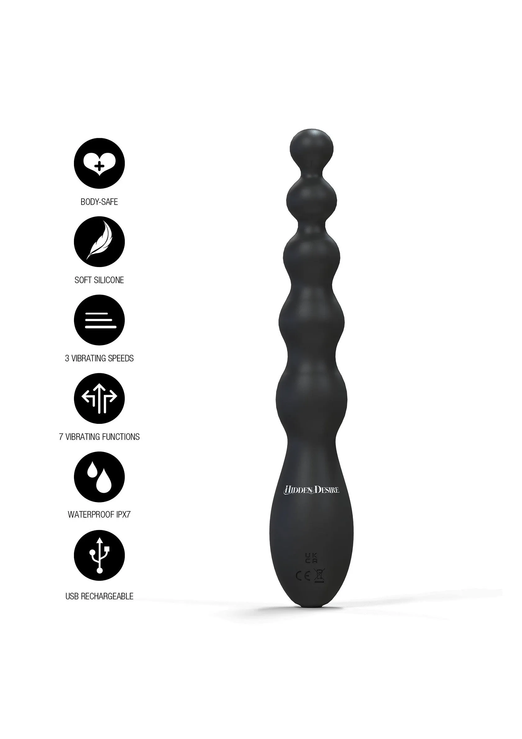 Beaded Anal Power Vibrator