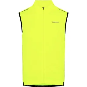 Madison Stellar Reflective windproof men's gilet; hi-viz yellow - large