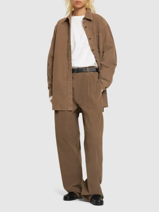 The Row   Idro oversize corduroy shirt 