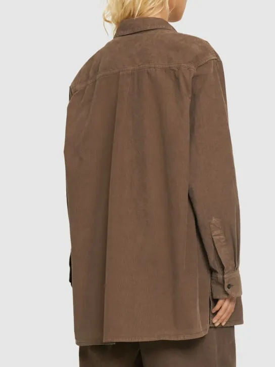 The Row   Idro oversize corduroy shirt 